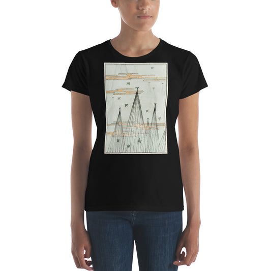 Skyscape with birds flying- Shin Bijutsukai